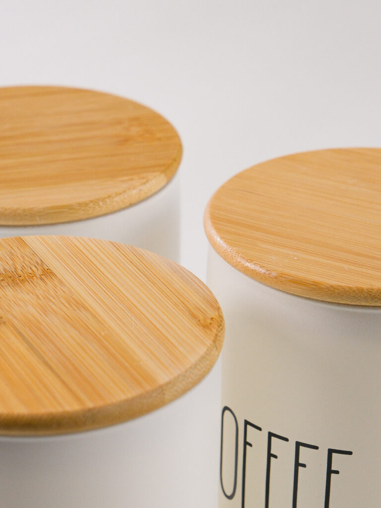 Fika Bambu Kapaklı Cam Kavanoz