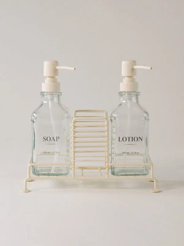 Gustea Standlı ve İkili Sıvı Sabunluk (500 ml)