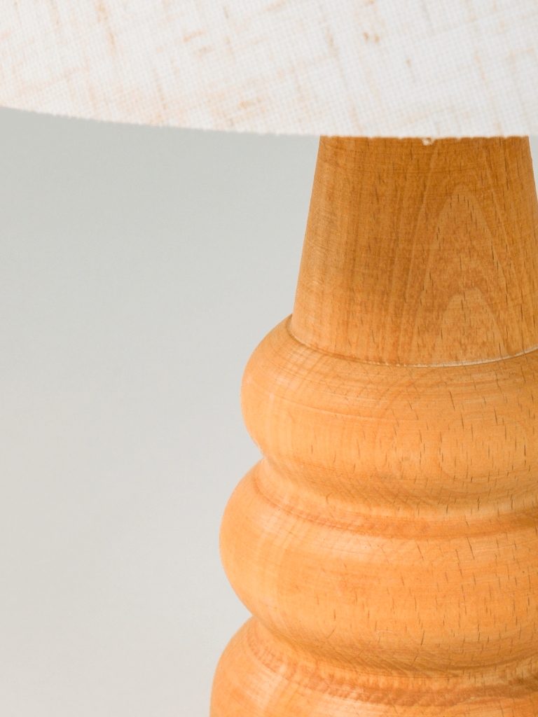 Glowis Ahşap Abajur (22 x 32 cm)