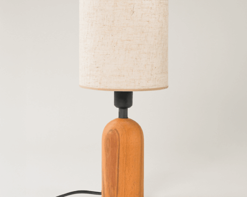 Rayno Ahşap Abajur (15×35 cm)