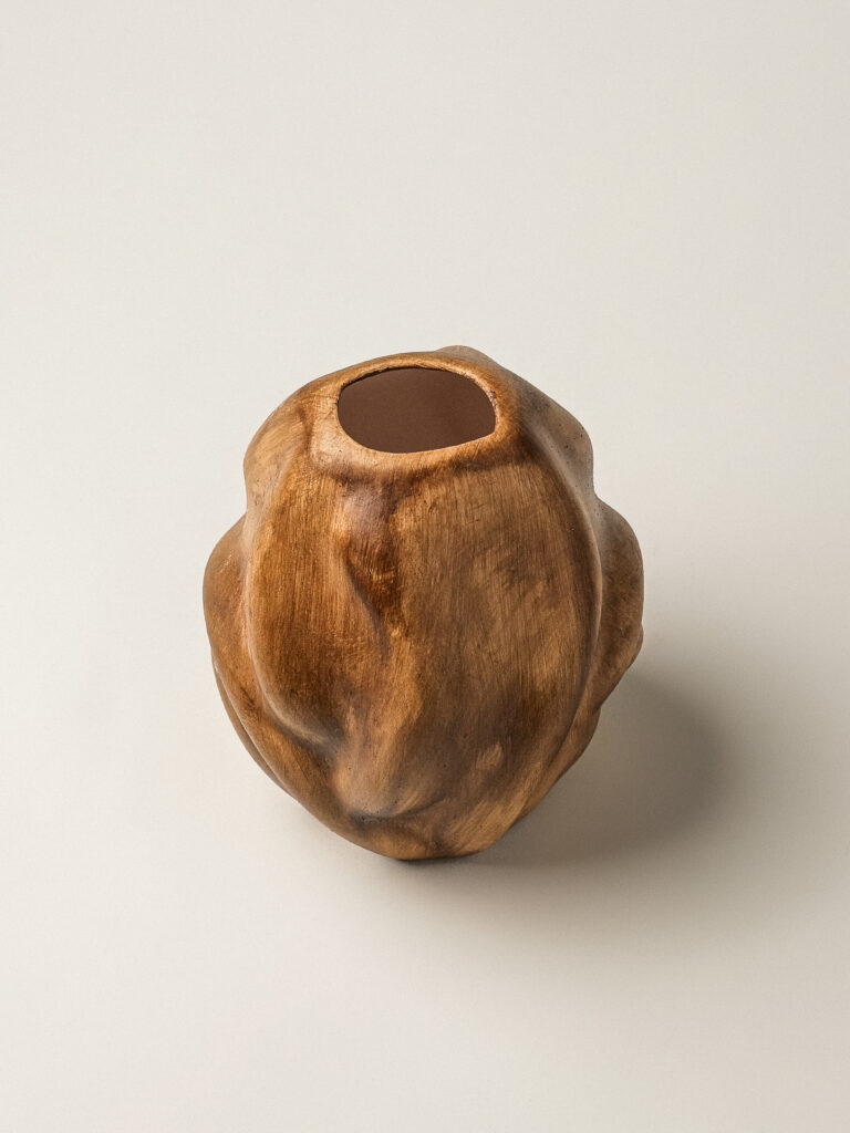 Reva Kahverengi Vazo (15 x 17 cm)