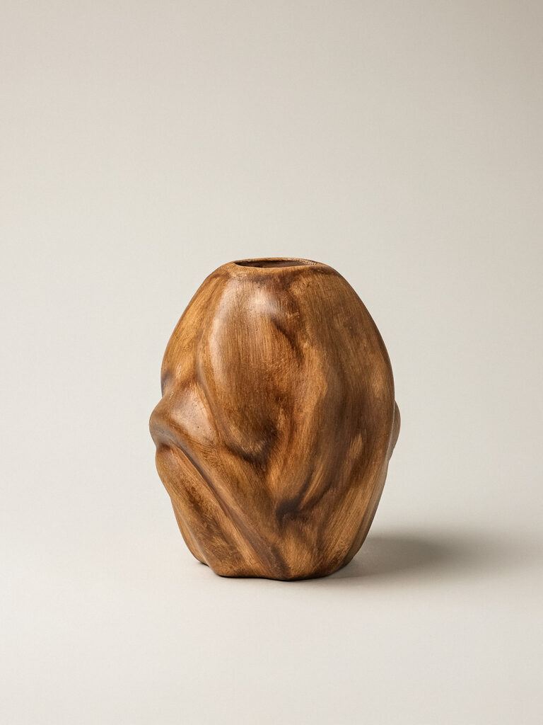 Reva Kahverengi Vazo (15 x 17 cm)