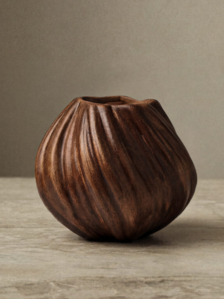 Arius Kahverengi Vazo (20 x 22 cm)