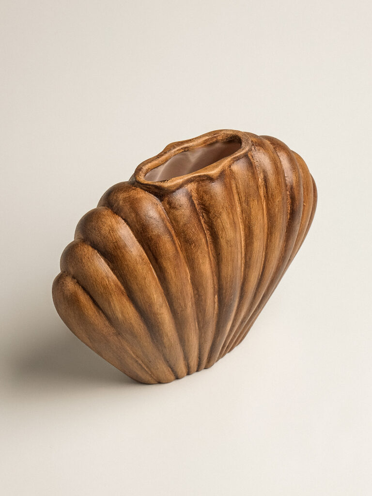 Lorien Kahverengi Vazo (23 x 18 cm)