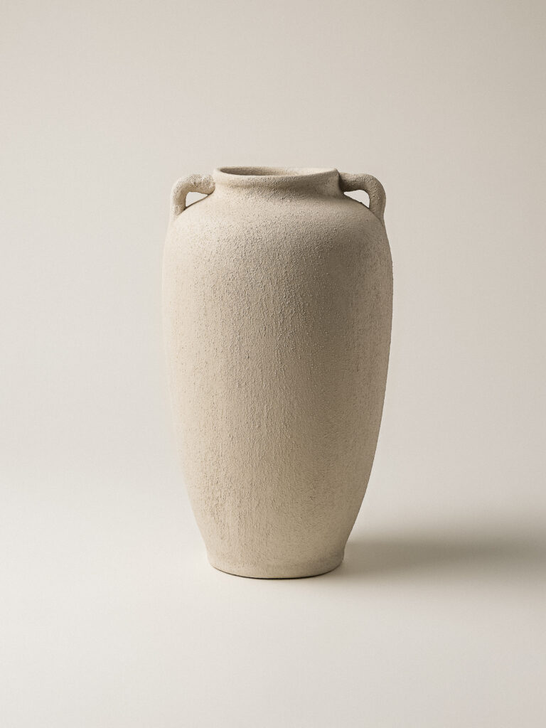 Tera Dokulu Vazo (14 x 27 cm)