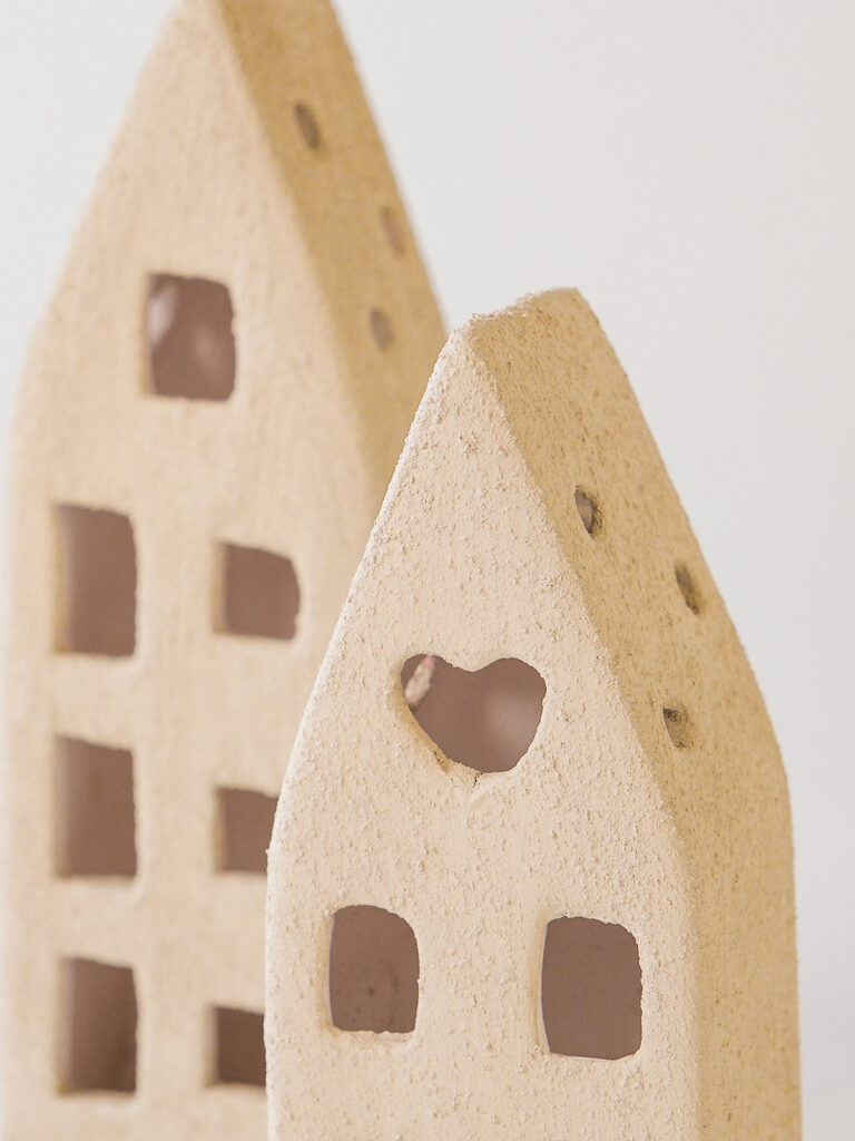 Holz Seramik Dokulu Obje