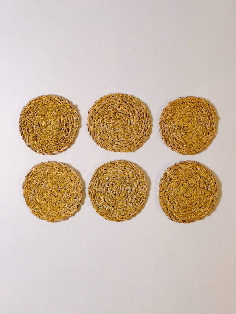 Flora Hasır Bardak Altığı