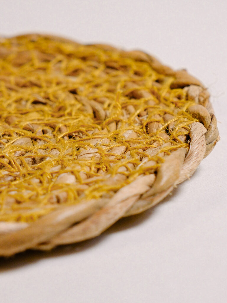 Flora Hasır Bardak Altığı