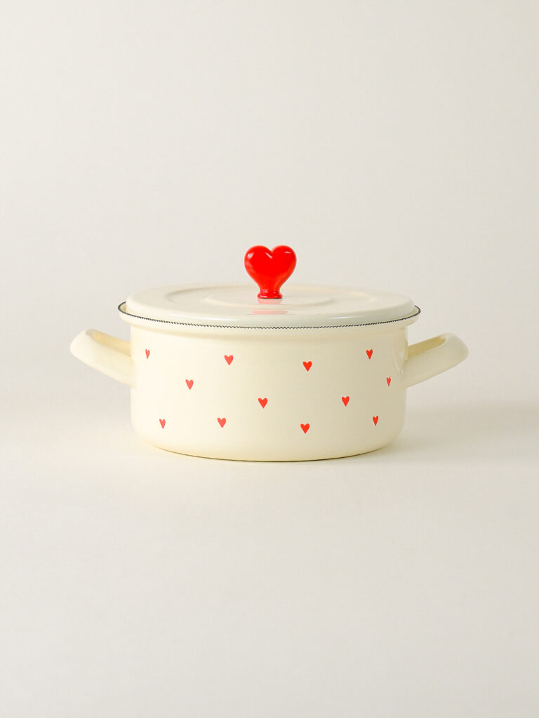 Cupid Emaye Kısa Tencere 18cm 1.5 litre