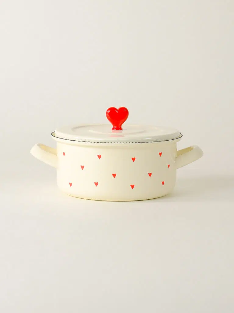 Cupid Emaye Kısa Tencere 18cm 1.5 litre