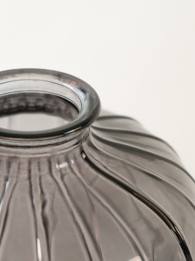 Belle 3’lü Siyah Cam Vazo