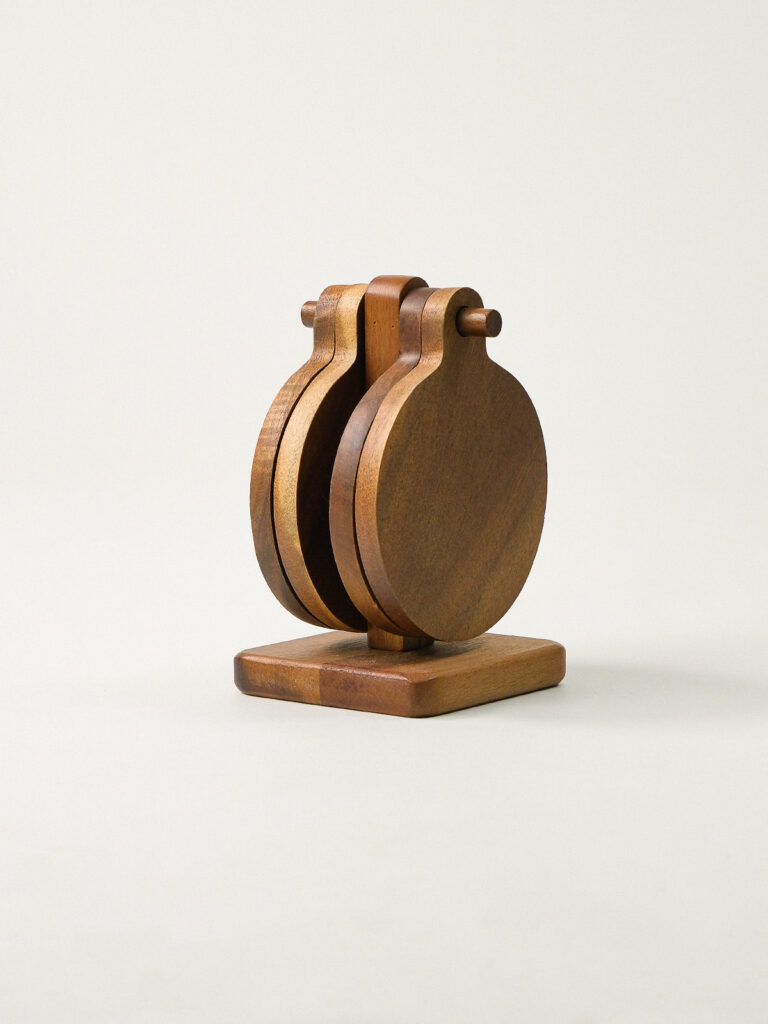 Tenra 4’lü Akasya Bardak Altlığı