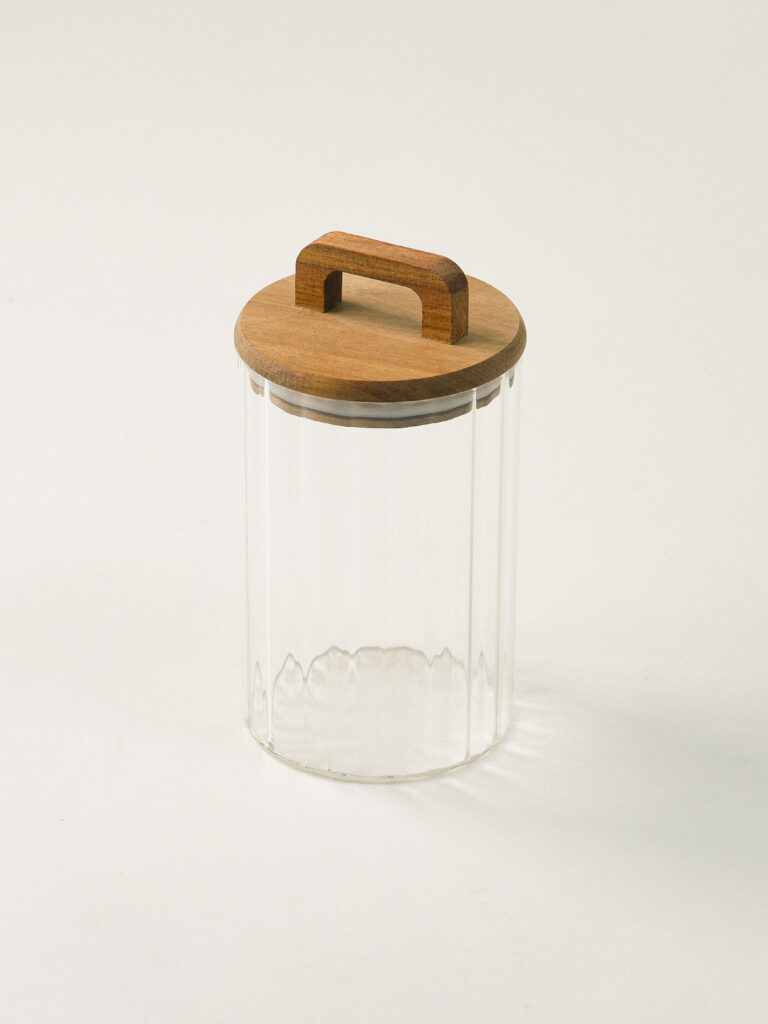 Keota Akasya Kapaklı Borosilikat Kavanoz (950 ml)