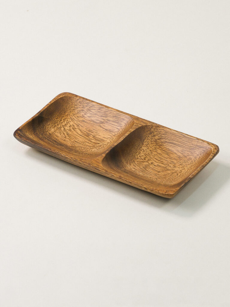 Vienna 2 Bölmeli Akasya Çerezlik (21 x 10 cm)