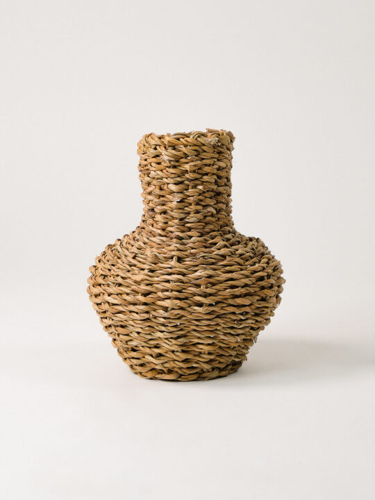 Herme Hasır Vazo | Saksılık (30 CM)