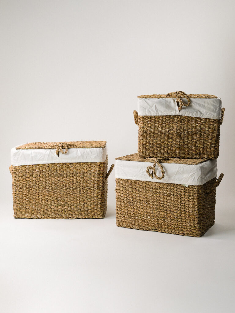 Herme Hasır Sandık / Sepet Seti