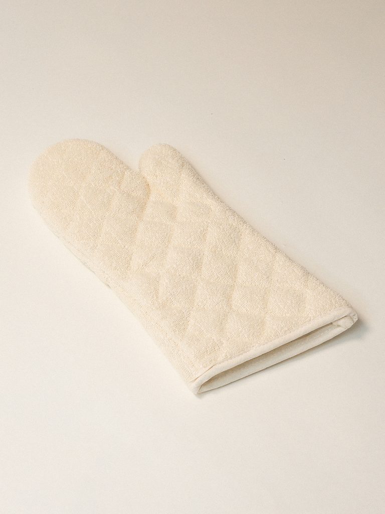 Curly Ekru Fırın Eldiveni