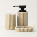 Avila Polyresin 3’lü Sabunluk Seti (500 ml)