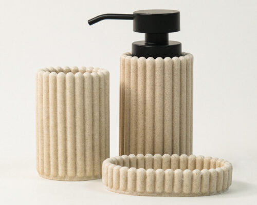 Avila Polyresin 3’lü Sabunluk Seti (500 ml)