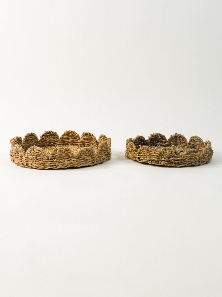 Herme 2’li Hasır Tepsi (33 x 7 cm)