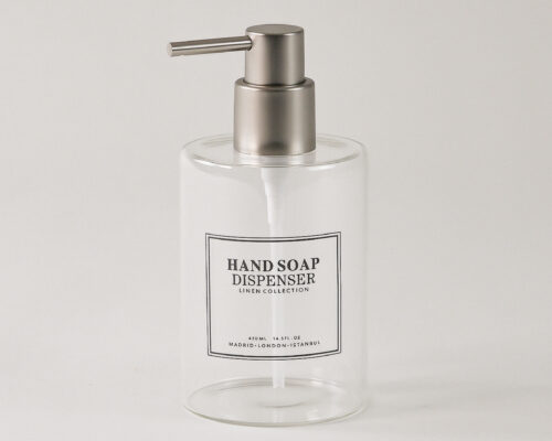 Linen Cam Sıvı Sabunluk (430 ml)