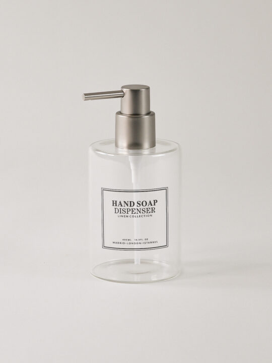Linen Cam Sıvı Sabunluk (430 ml)