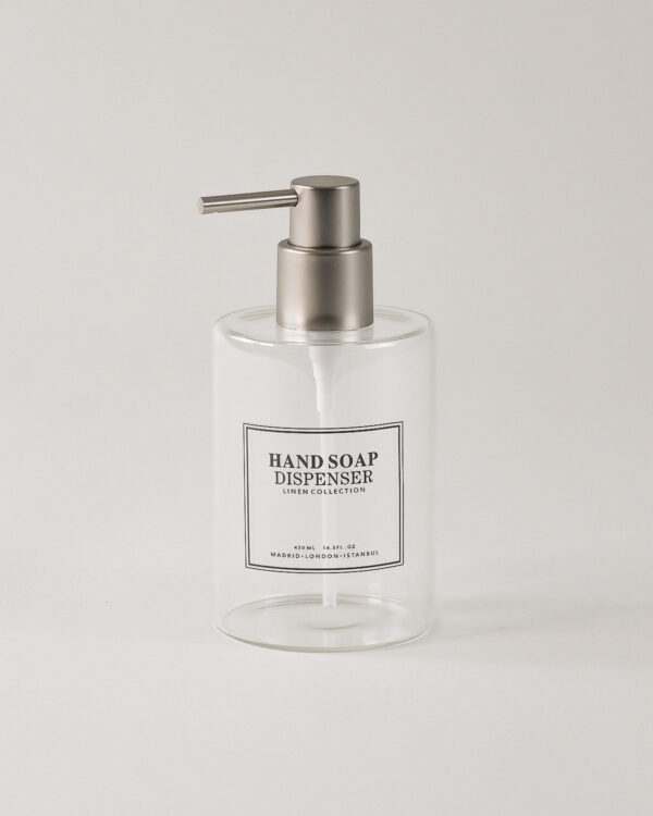 Linen Cam Sıvı Sabunluk (430 ml)