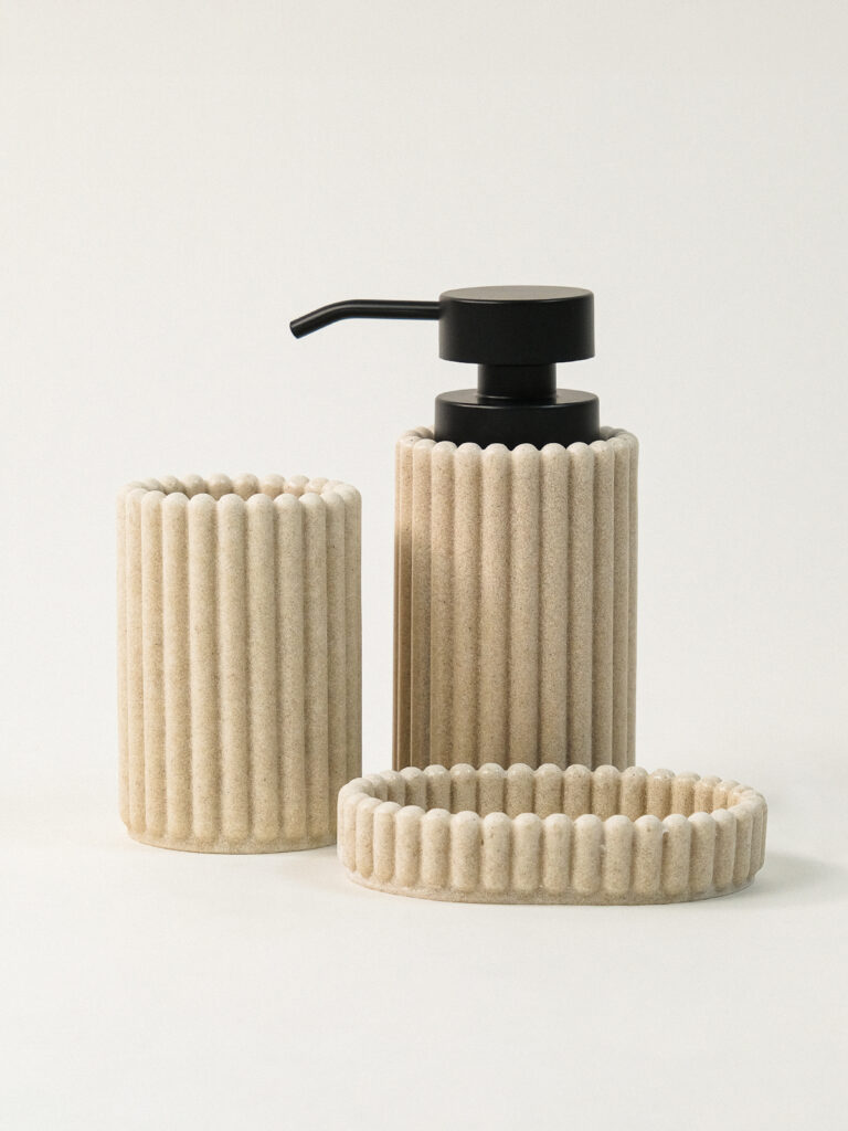 Avila Polyresin 3’lü Sabunluk Seti (500 ml)