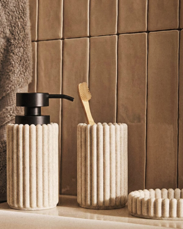 Avila Polyresin 3’lü Sabunluk Seti (500 ml)