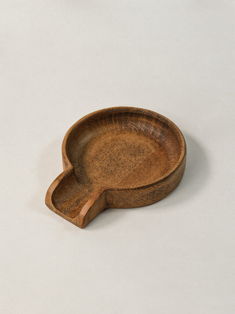 Hole Ahşap Kirli Kaşıklık (11 x 11 cm)