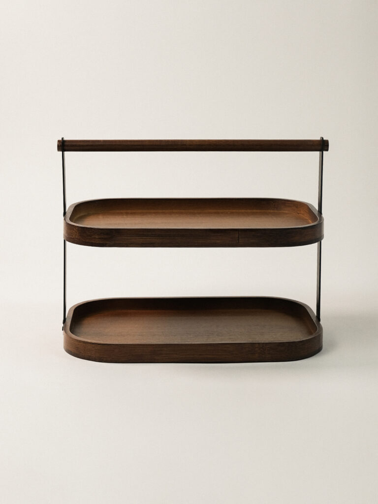 Velden 2 Katlı Akasya Stand Sunumluk