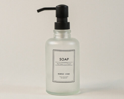 Nordic Buzlu Cam Sıvı Sabunluk