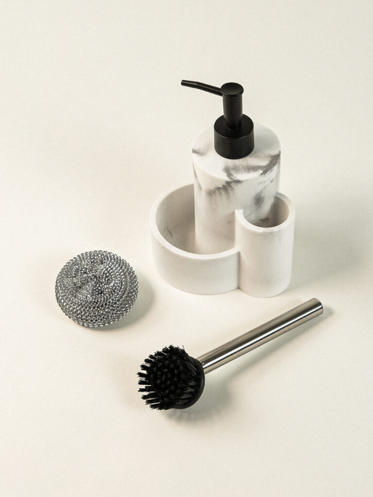 Verra 3 Parça Polyresin Sabunluk Seti (13 x 19 cm)