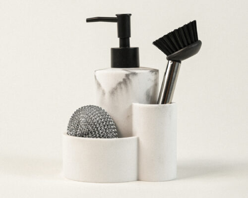 Verra 3 Parça Polyresin Sabunluk Seti (13 x 19 cm)