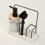 Cleen 3’lü Beyaz Polyresin Sabunluk Seti (9 x 19)