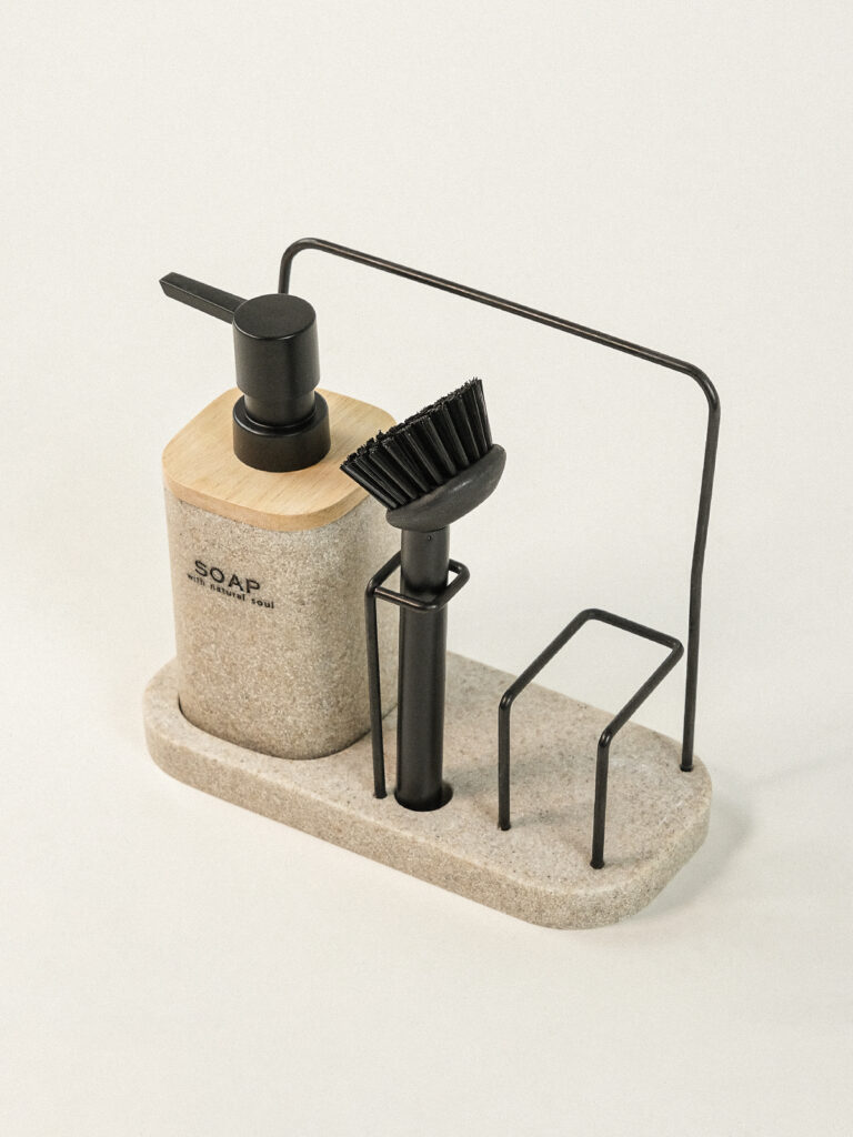 Cleen 3’lü Krem Polyresin Sabunluk Seti