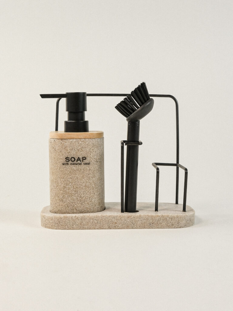 Cleen 3’lü Krem Polyresin Sabunluk Seti