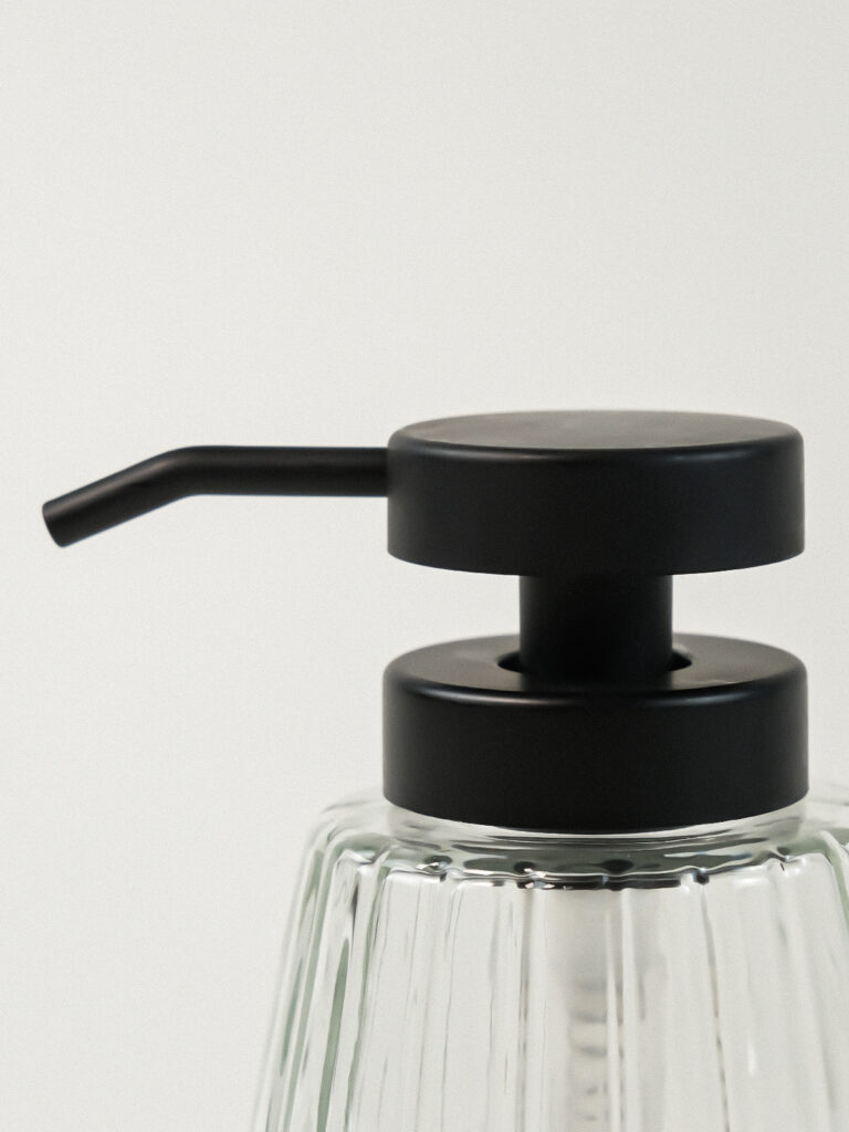 Mora Şeffaf Cam Sıvı Sabunluk (350 ml)