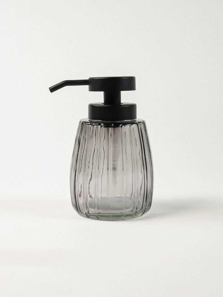 Mora Füme Cam Sıvı Sabunluk (350 ml)