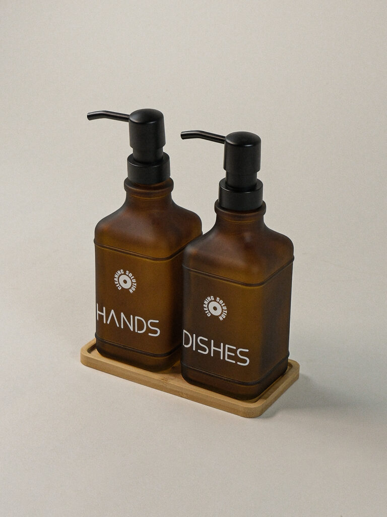 Brisa Amber Standlı Sıvı Sabunluk Seti (500 ml)