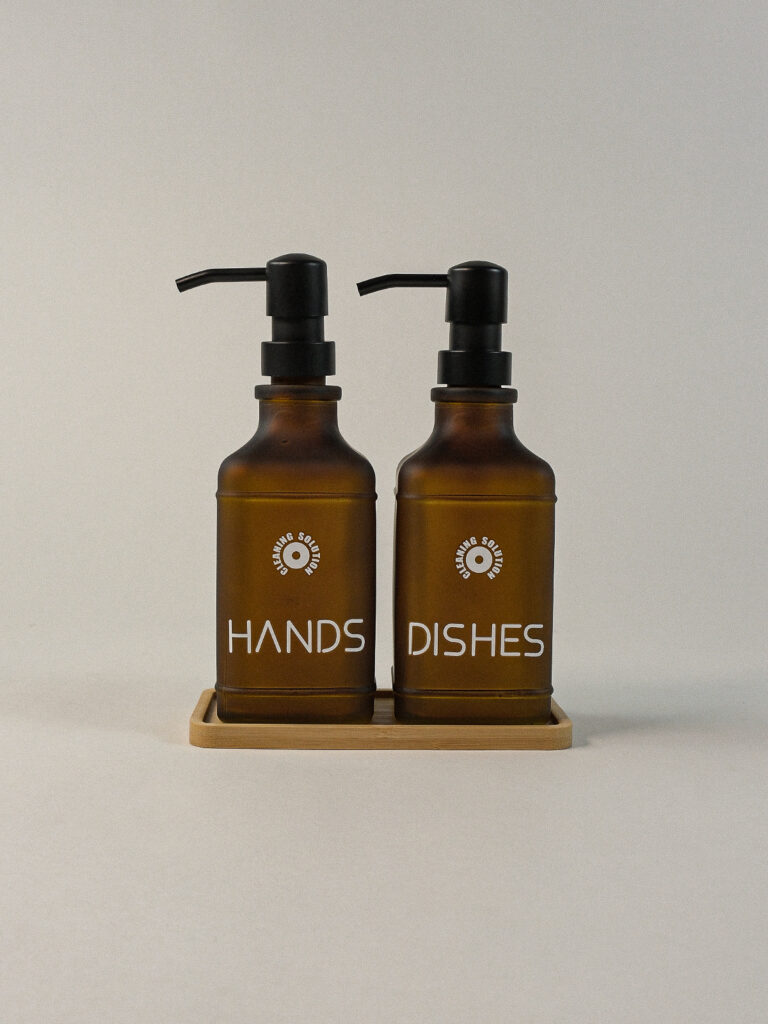 Brisa Amber Standlı Sıvı Sabunluk Seti (500 ml)