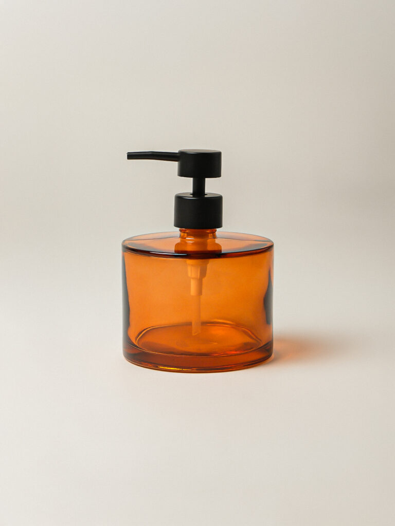 Pietra Amber Cam Sıvı Sabunluk (10 x 14 cm)