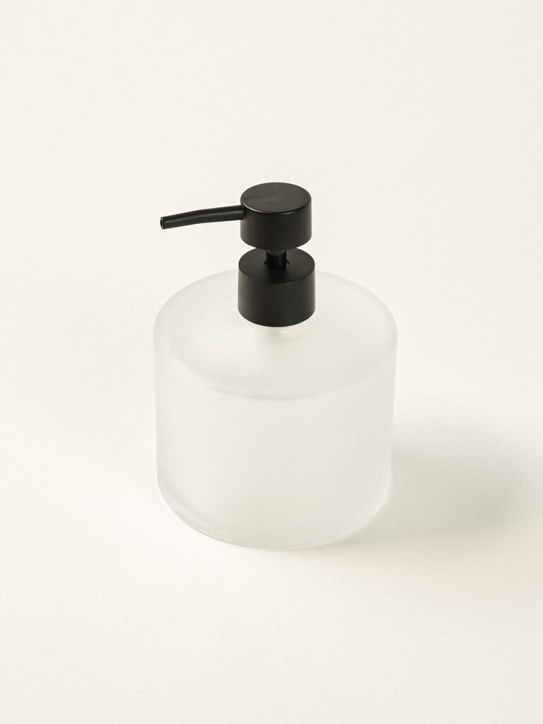 Pietra Buzlu Cam Sıvı Sabunluk (10 x 14 cm)