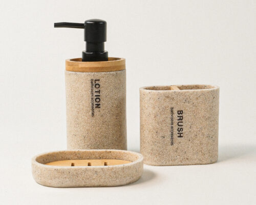 Selge 3 Parça Polyresin Sıvı Sabunluk