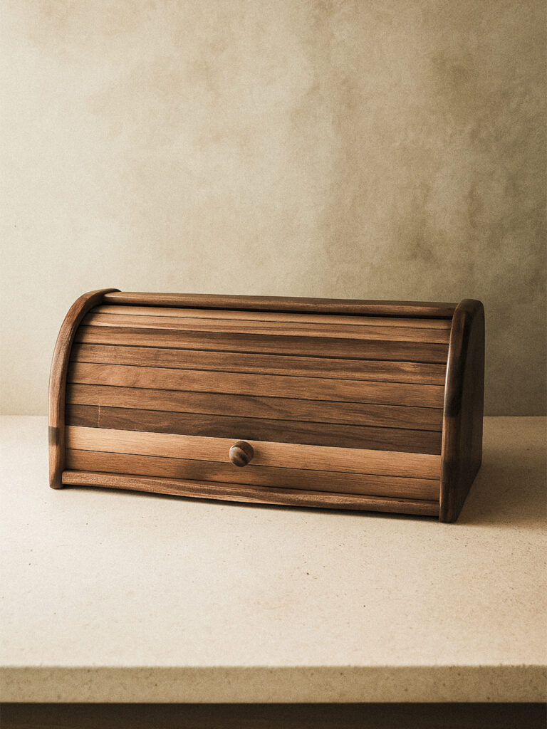 Husky Akasya Sürgülü Ekmek Kutusu (38 x 20 x 23 cm)