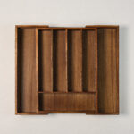 Orla Açılabilir Akasya Çekmece / Kaşıklık Düzenleyici