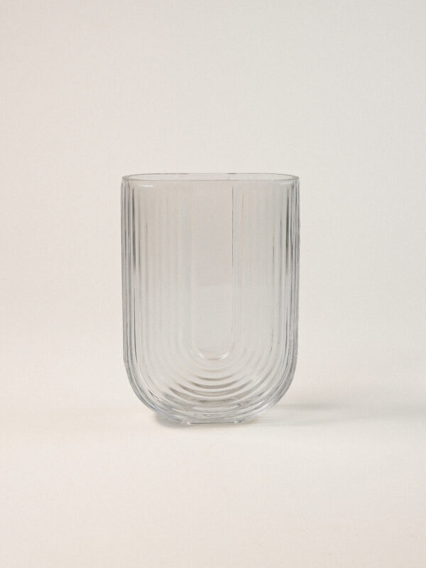 Pravia Sarı Cam Vazo (13 x 18 cm)