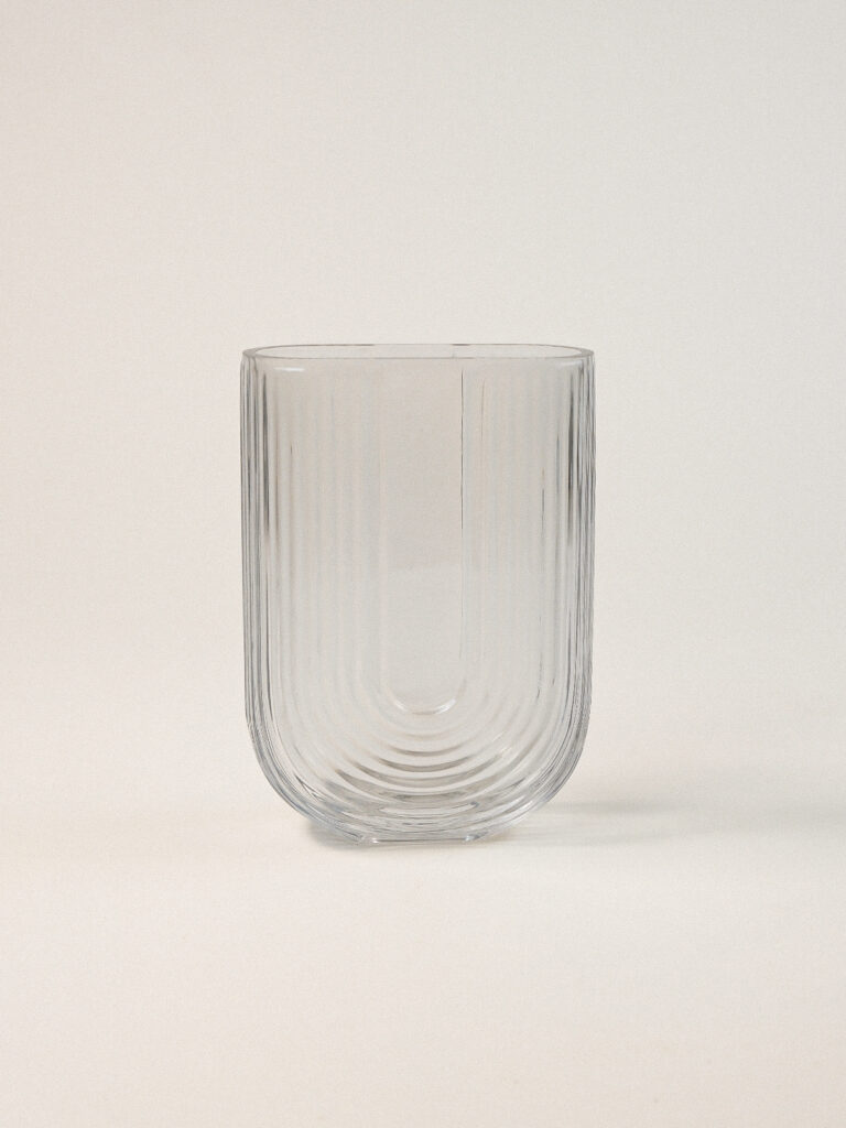 Pravia Füme Cam Vazo (13 x 18 cm)