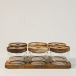 Avena Akasya Standlı Kapaklı Kase Seti 7 Parça