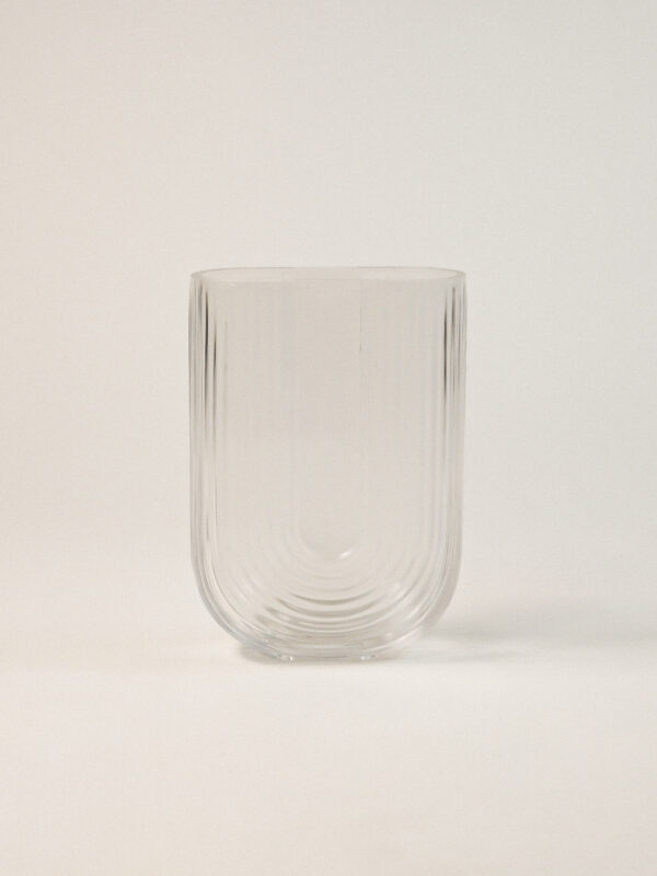 Pravia Sarı Cam Vazo (13 x 18 cm)